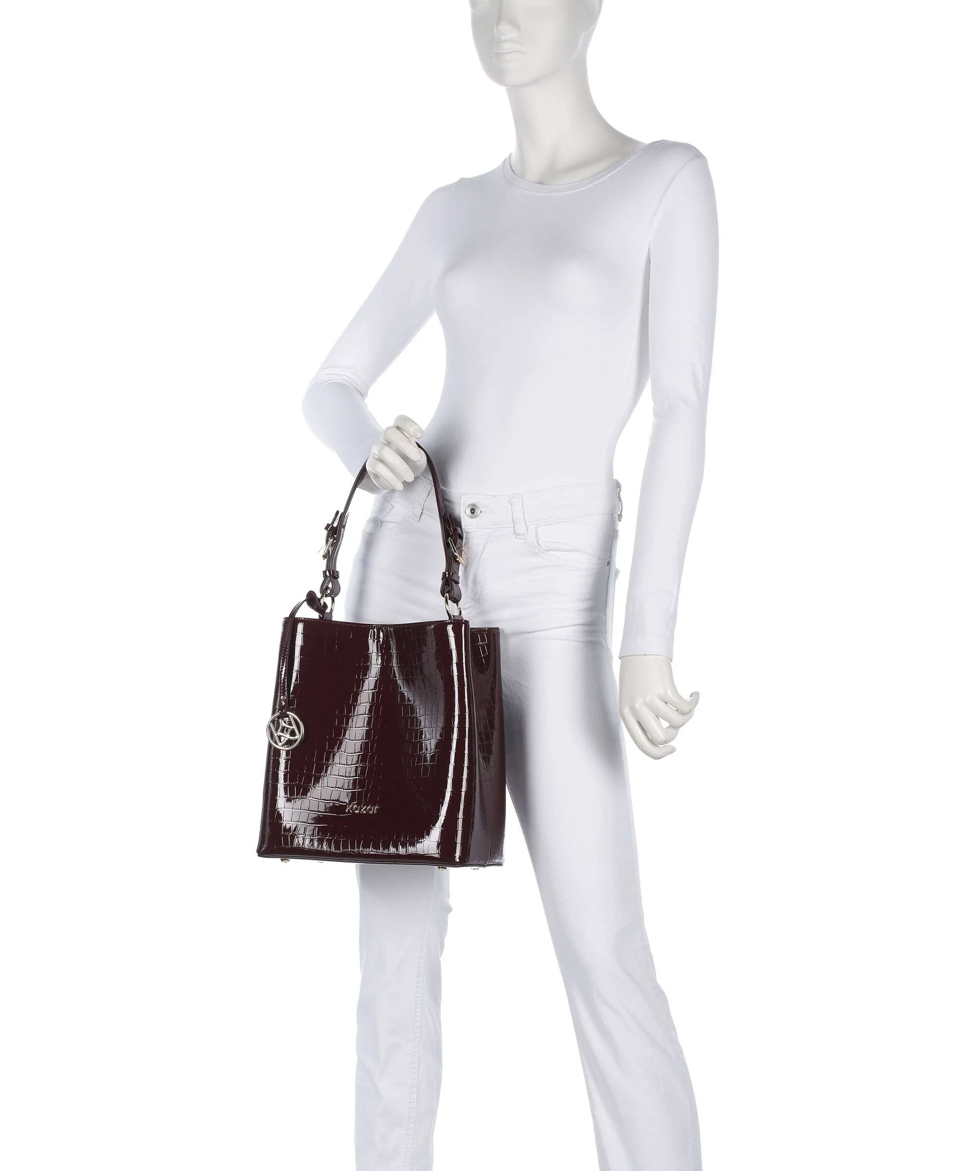Kazar Victoria Borsa a secchiello maroon - Image 3