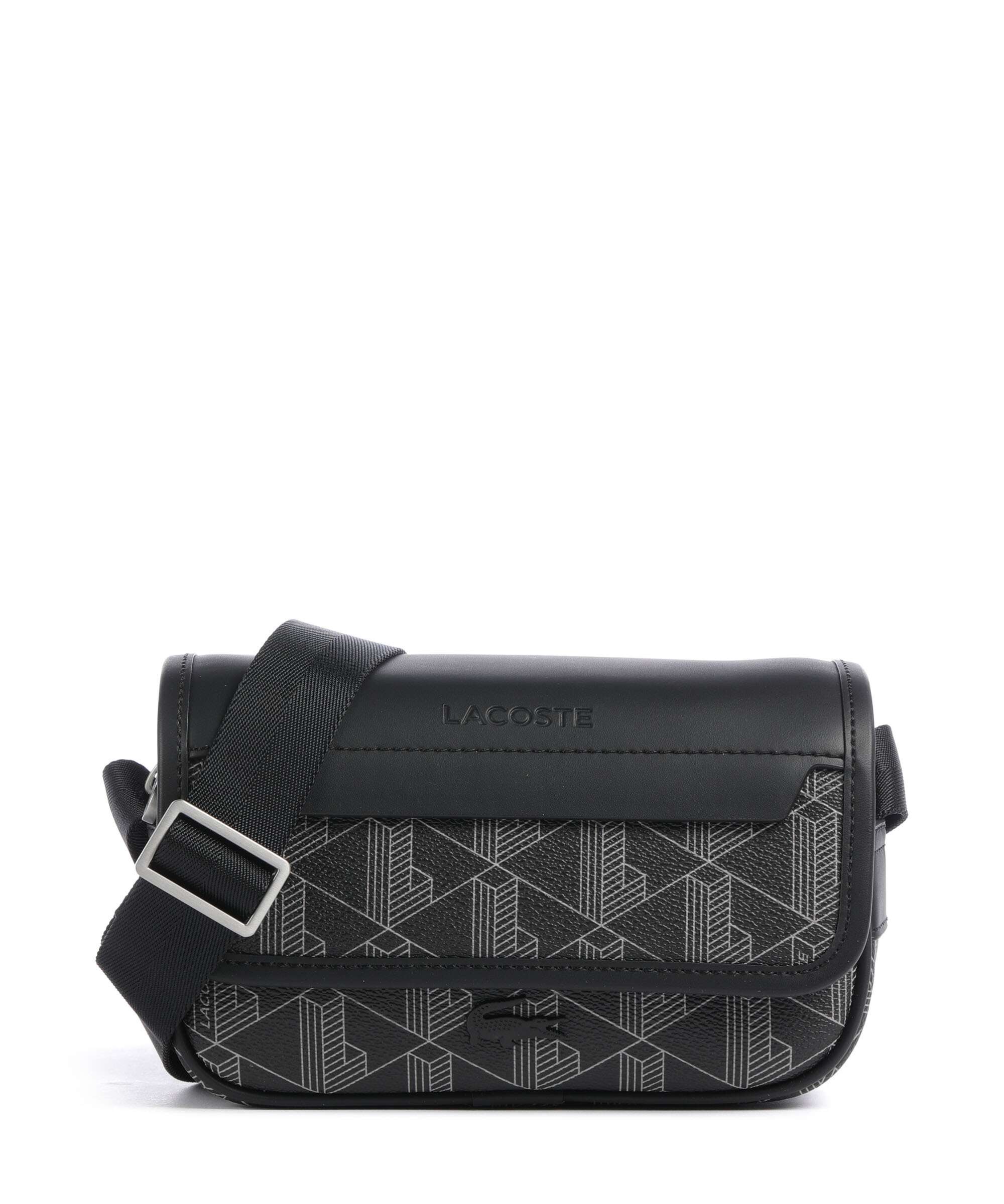 Lacoste The Blend Borsa a tracolla monogram/noir/gris