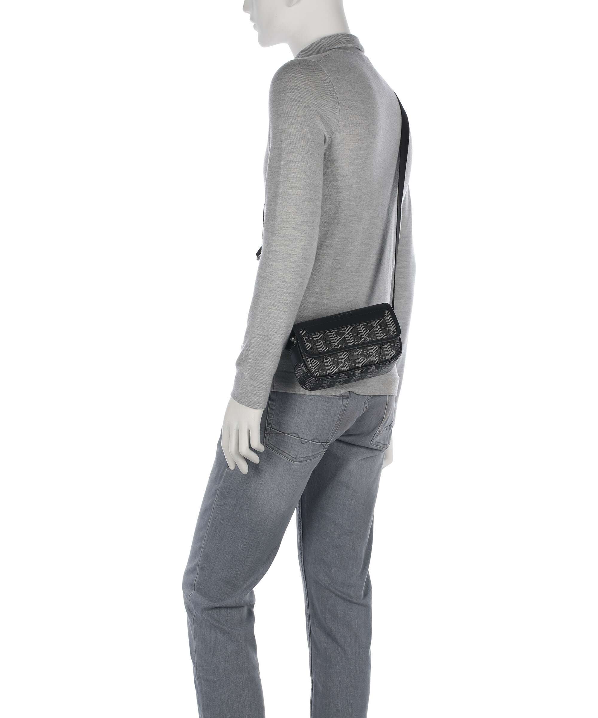 Lacoste The Blend Borsa a tracolla monogram/noir/gris - Image 3