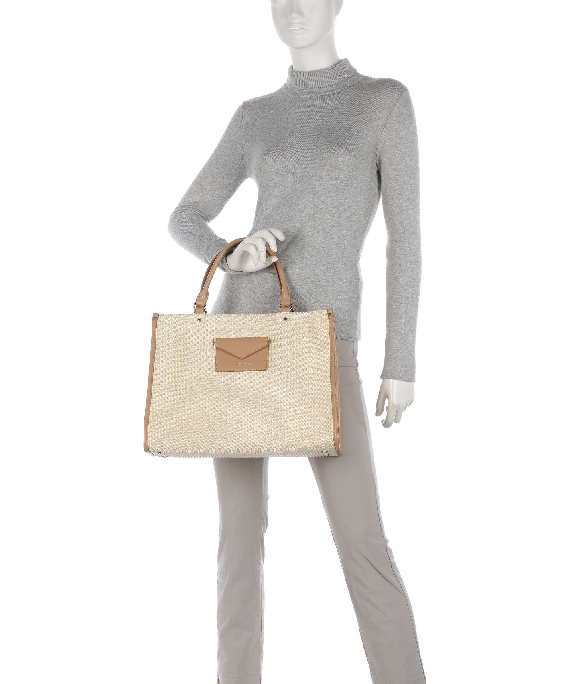 Lancaster Actual Osier Mini Borsa a mano beige - Image 3