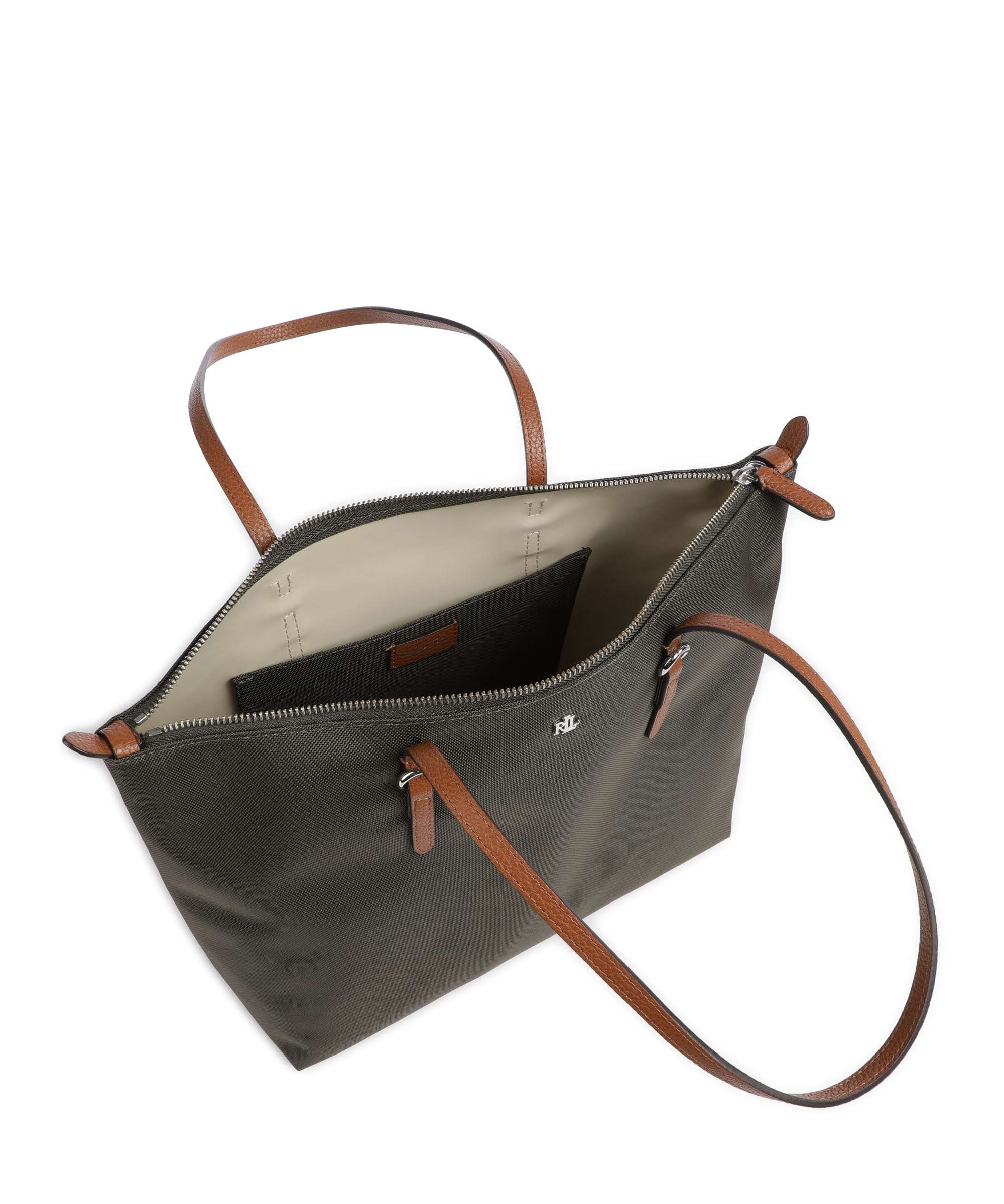 Lauren Ralph Lauren Keaton 26 Borsa shopper dark olive - Image 6
