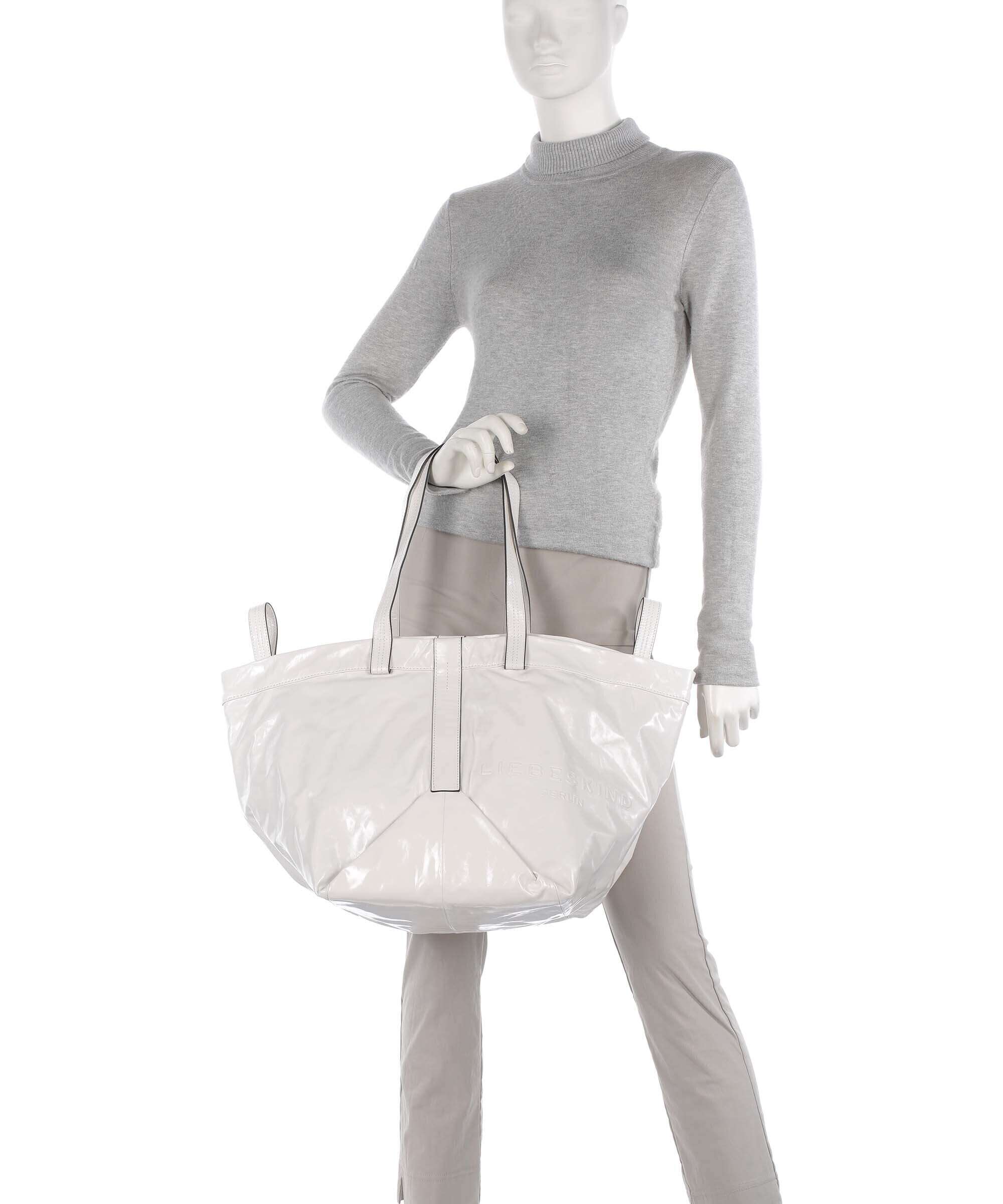 Liebeskind Elvira Paper Touch Crinkle L Borsa shopper arctic - Image 3