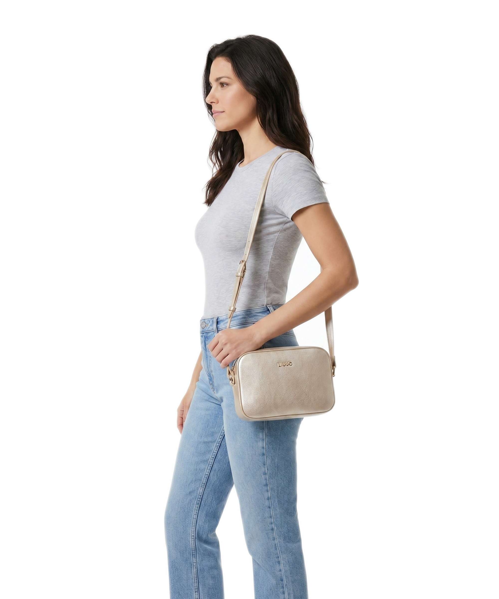 Liu Jo Manhattan M Borsa a tracolla light gold - Image 3