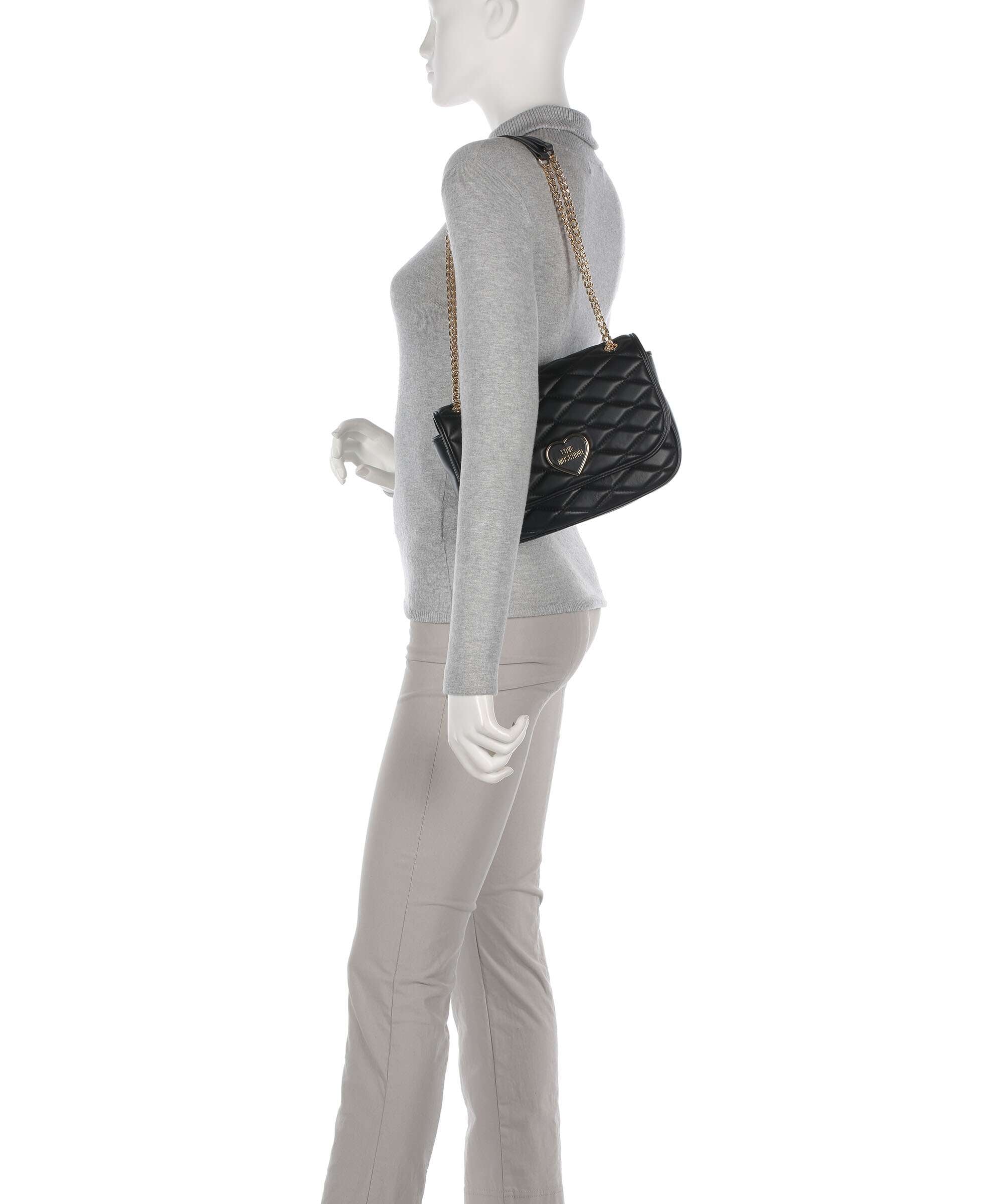 Love Moschino Romantic Borsa a spalla nero - Image 3