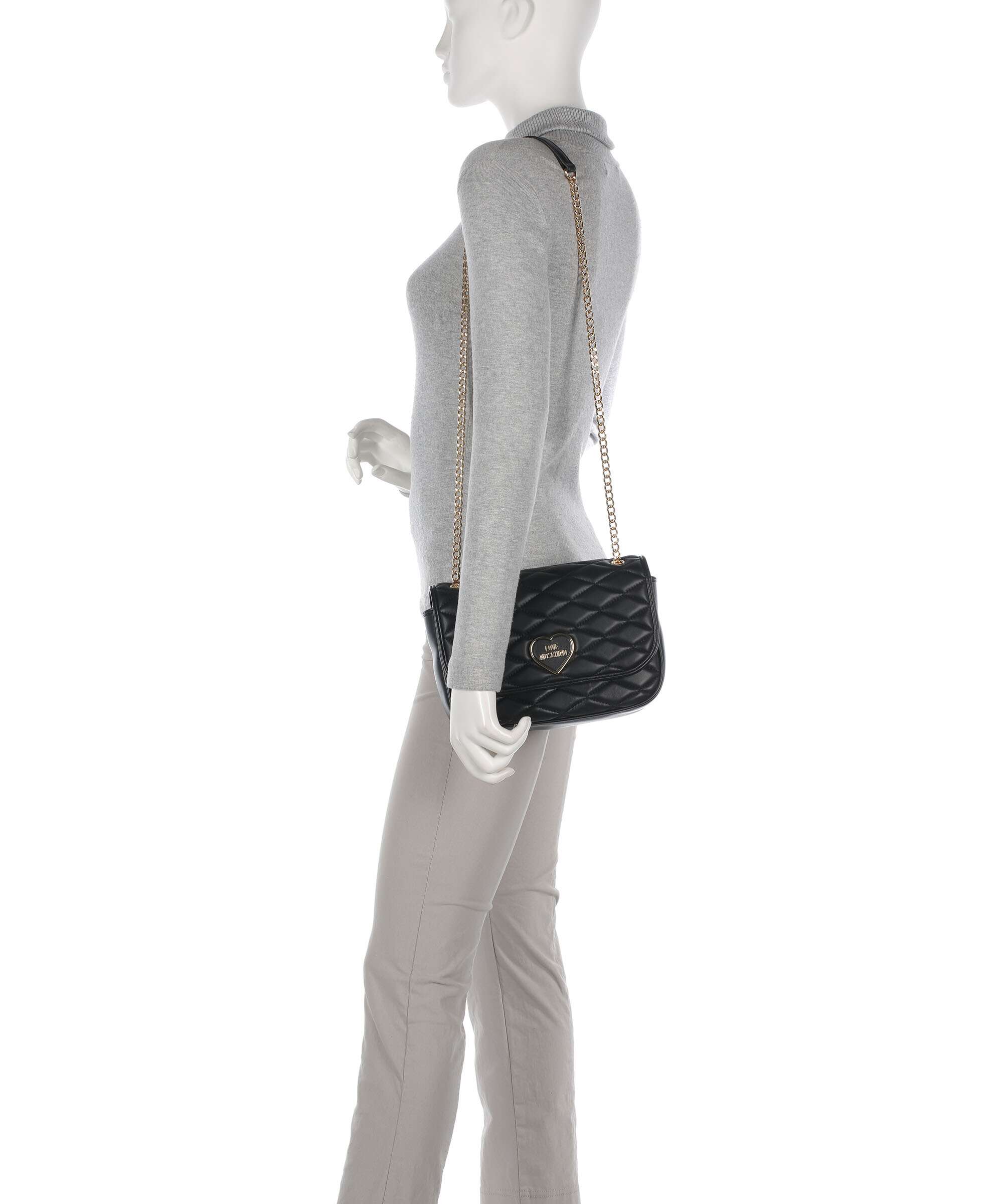 Love Moschino Romantic Borsa a spalla nero - Image 4