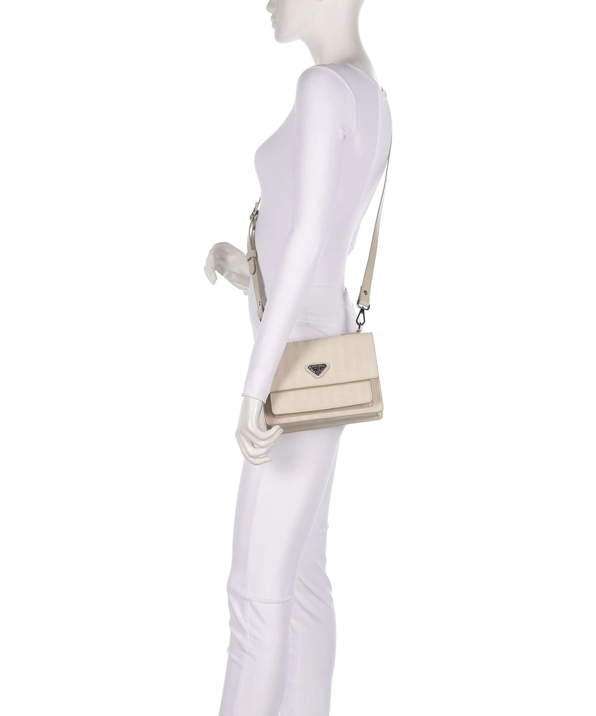 Maison Mollerus Vinerus Ursy Borsa a tracolla pearl weiss - Image 3