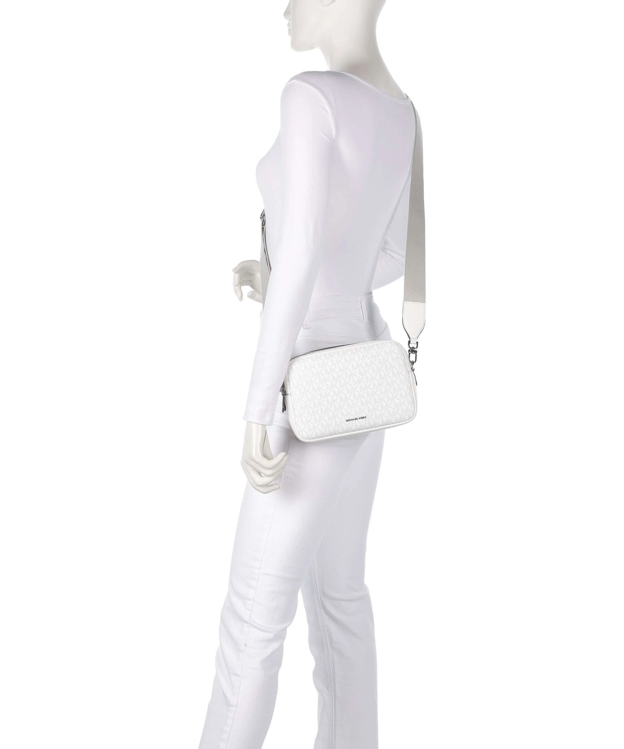 Michael Kors Bryant Medium Borsa a tracolla optical allum - Image 3