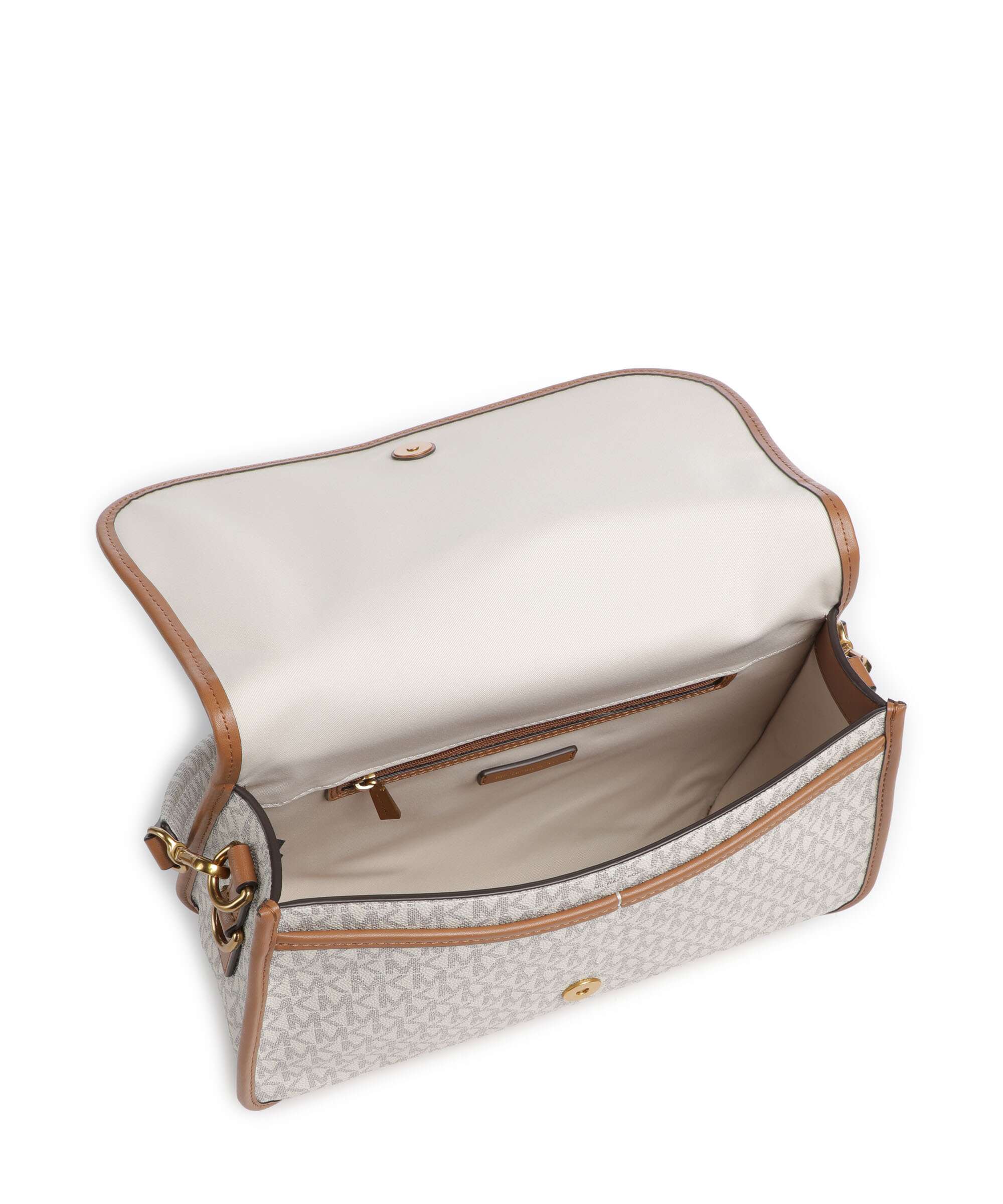Michael Kors Holmes Medium Borsa a spalla vanilla/acorn - Image 7