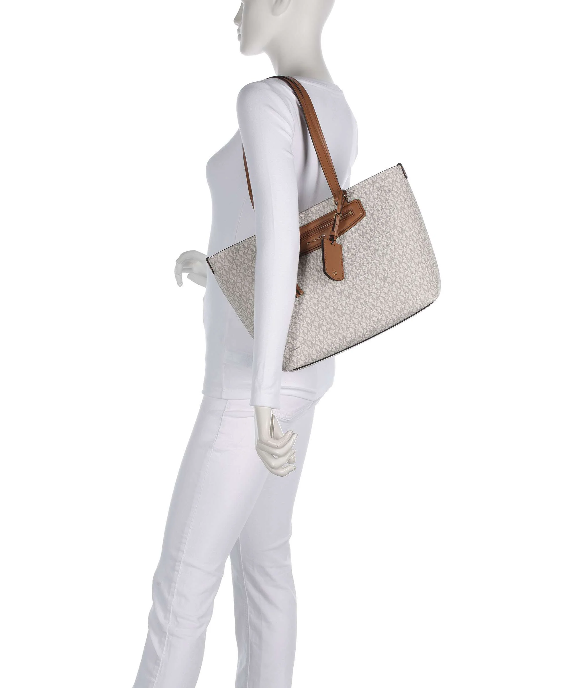 Michael Kors Jet Set Travel Medium Borsa shopper vanilla/acorn - Image 3