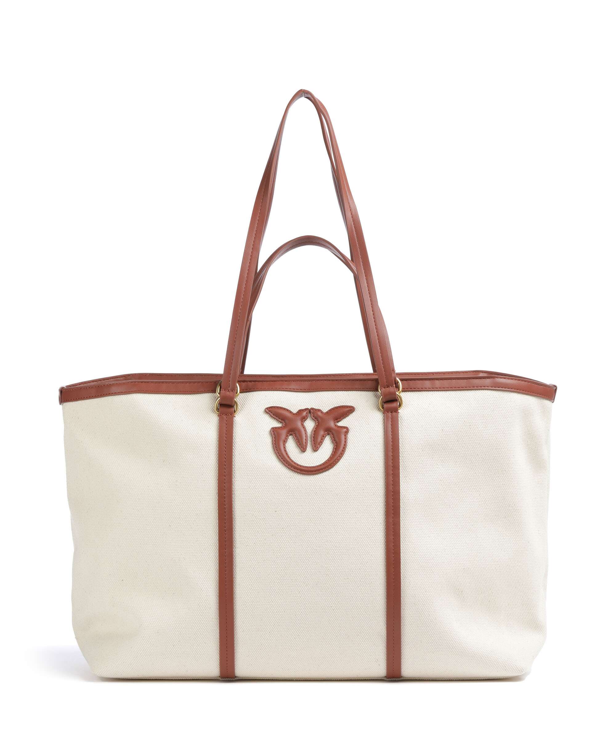 Pinko Borsa shopper beige/cuoio/antique gold