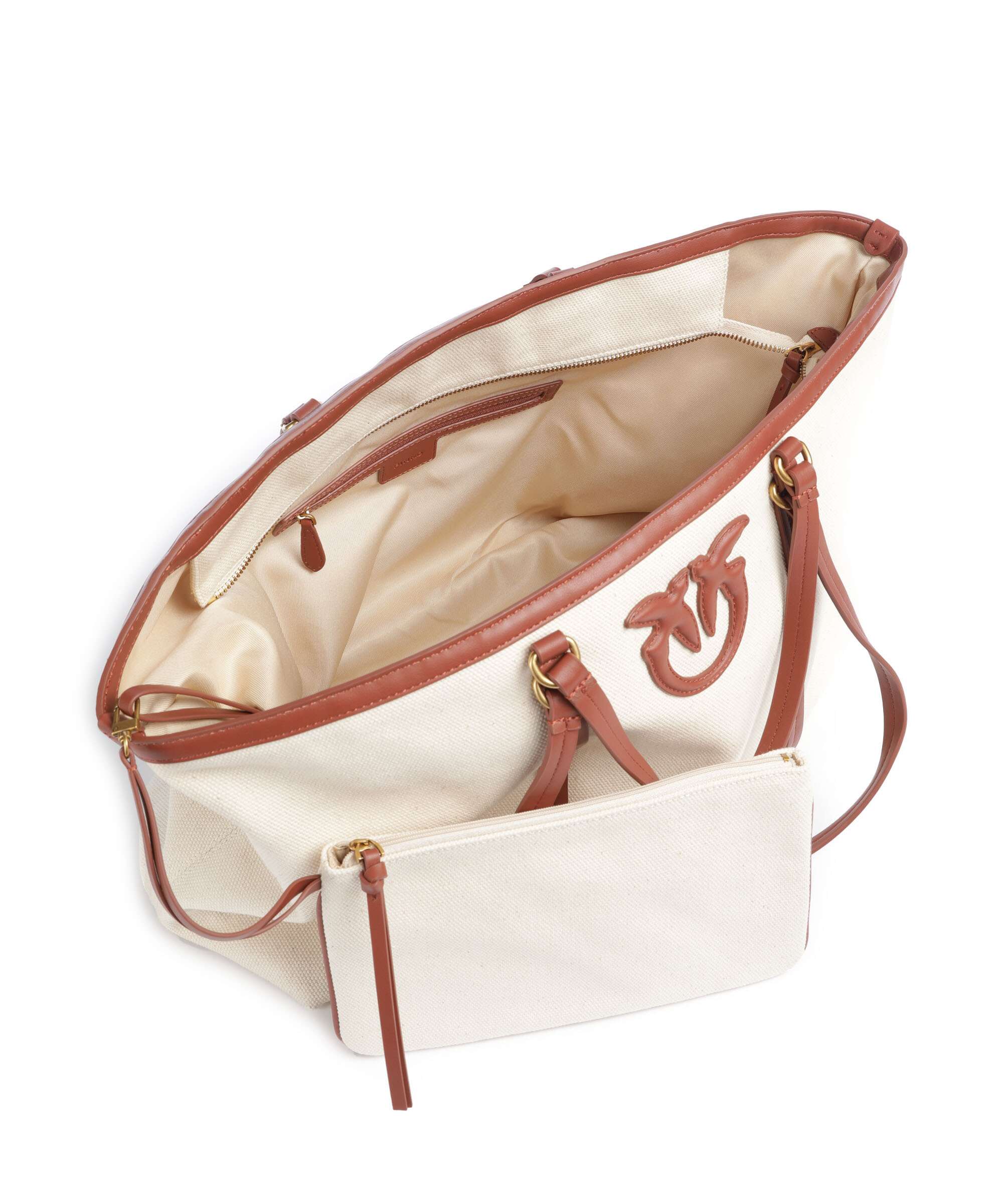 Pinko Borsa shopper beige/cuoio/antique gold - Image 5