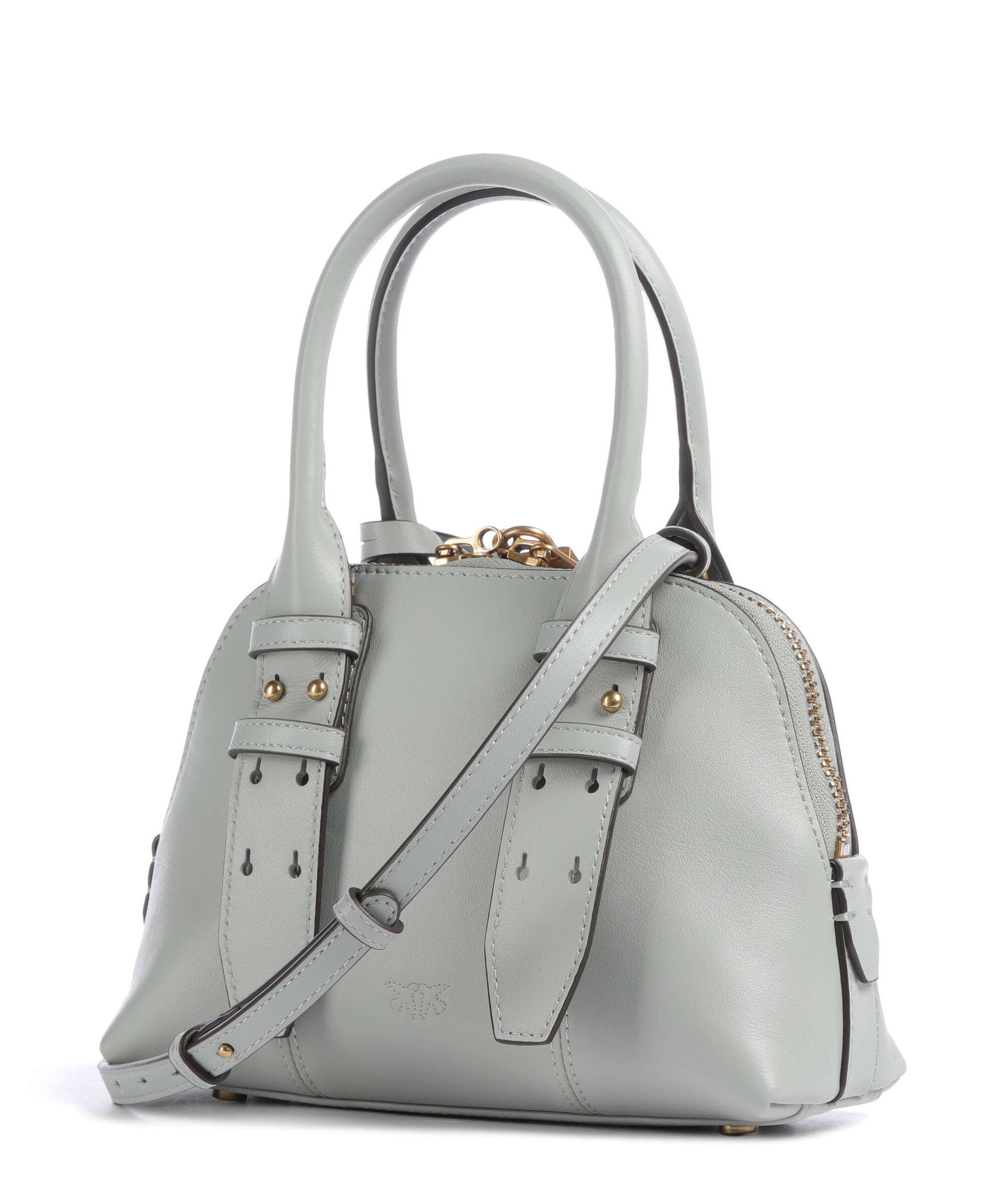 Pinko Bowling Mini Borsa a mano grigio perla/antique gold - Image 3