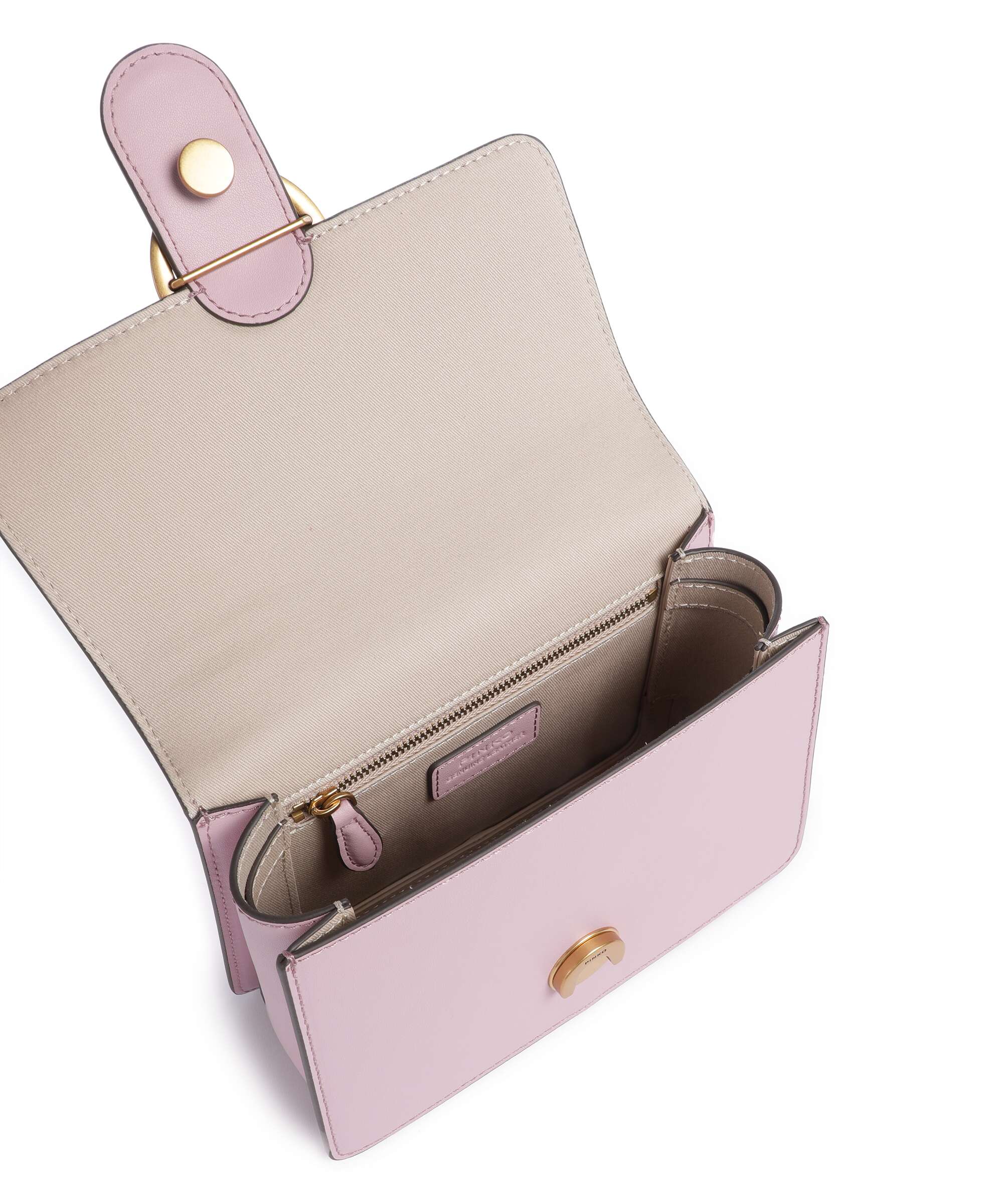 Pinko Love One Mini Borsa a mano rosa chiaro/antique gold - Image 6