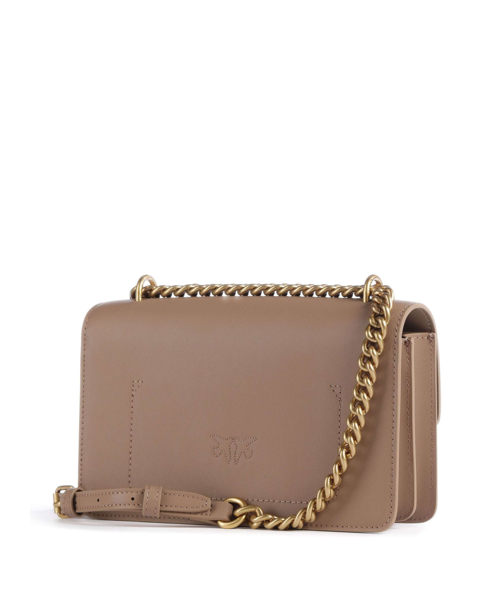 Pinko Love One Mini Borsa a spalla biscotto zenzero - Image 2