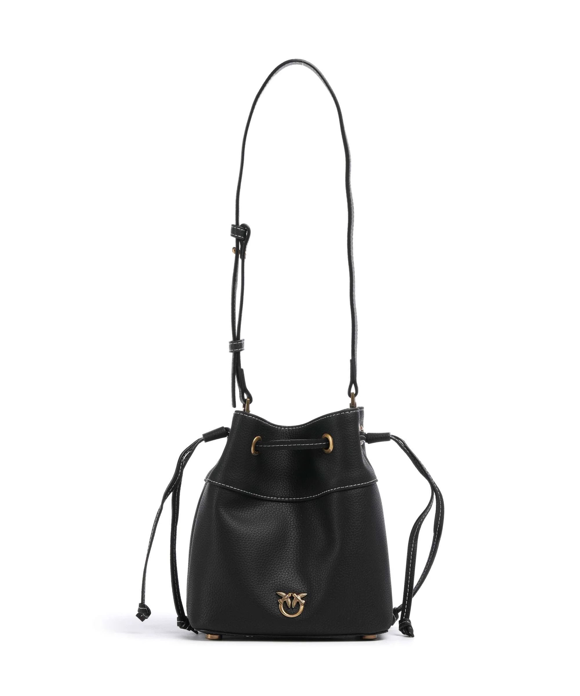 Pinko Secchiello Mini Borsa a secchiello nero/antique gold