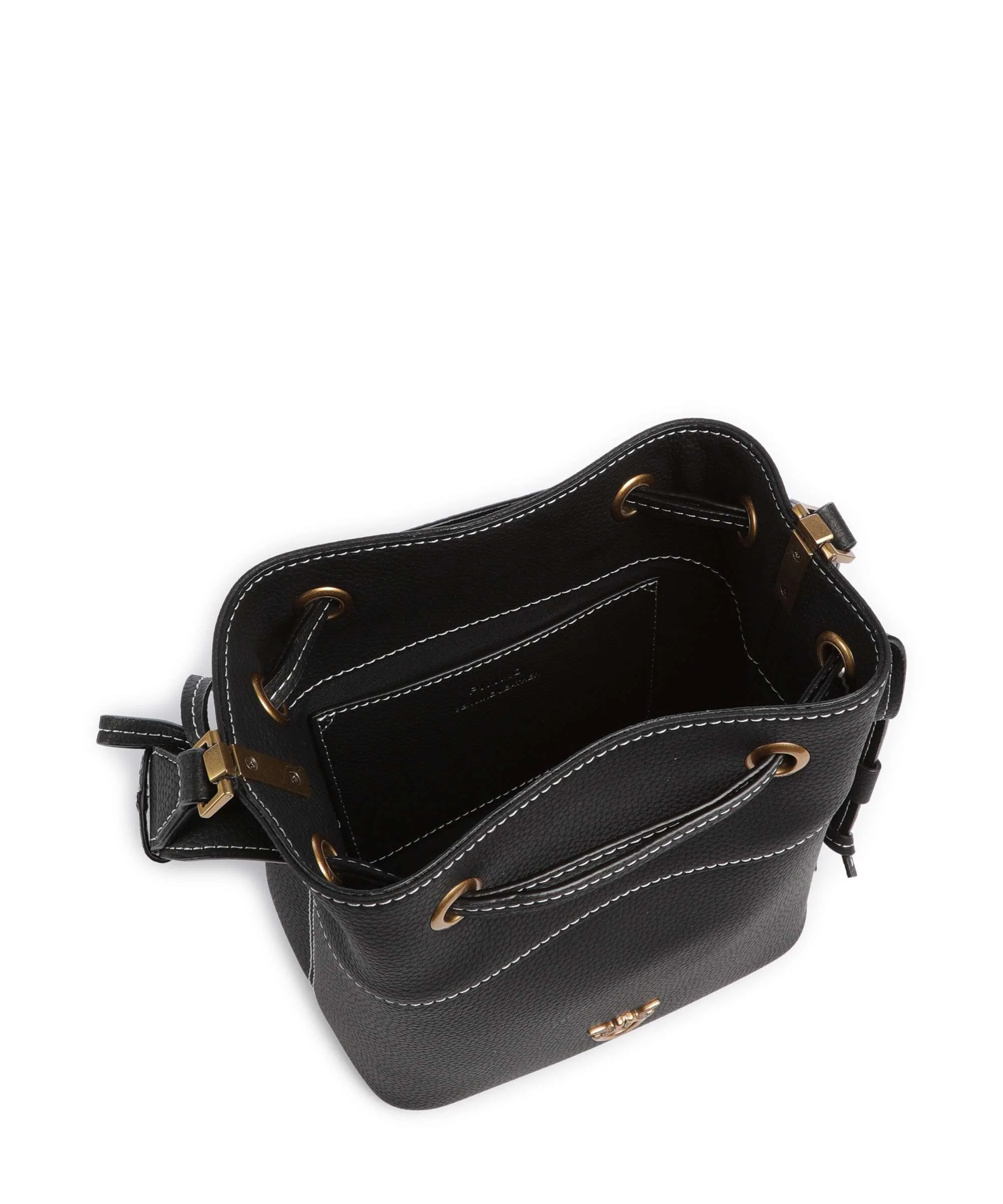 Pinko Secchiello Mini Borsa a secchiello nero/antique gold - Image 6