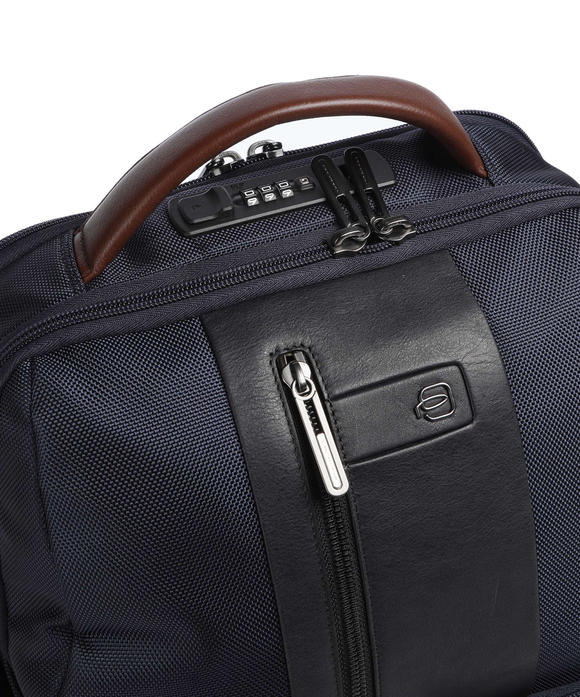 Piquadro Brief 2 Zaino porta pc blue/cognac - Image 3