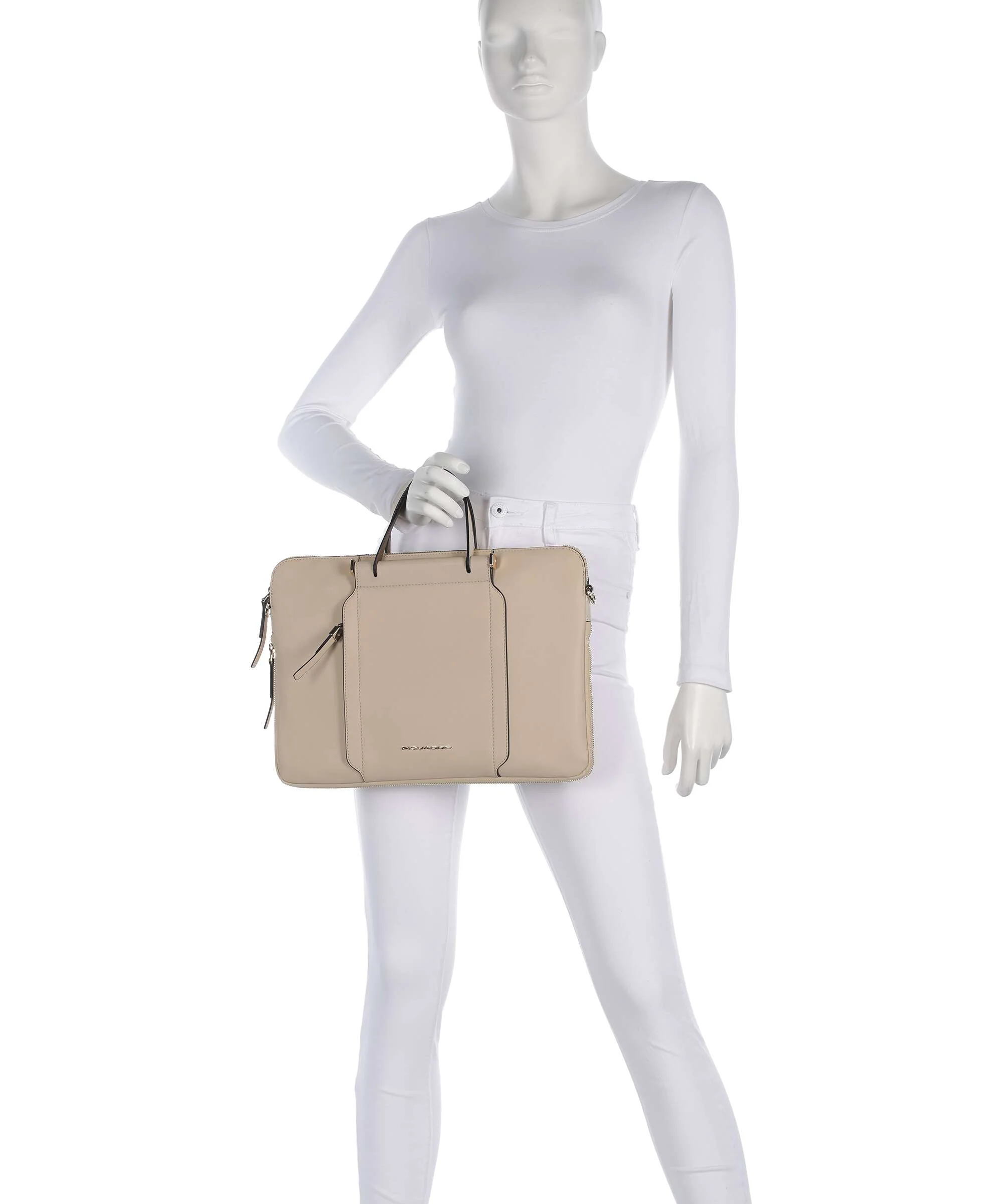 Piquadro Circle Cartella beige/cuoio - Image 3