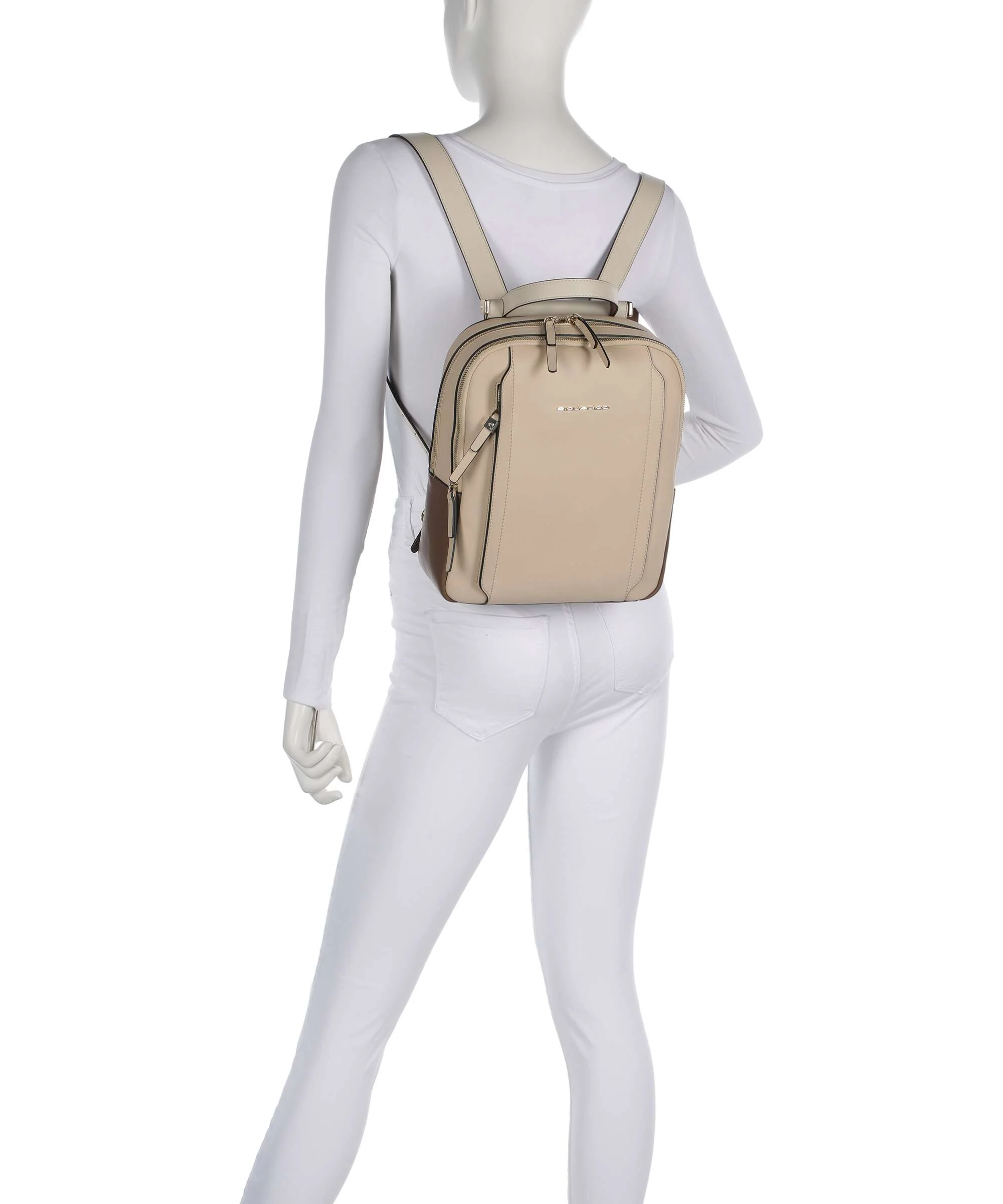 Piquadro Circle Zaino beige/cuoio - Image 3