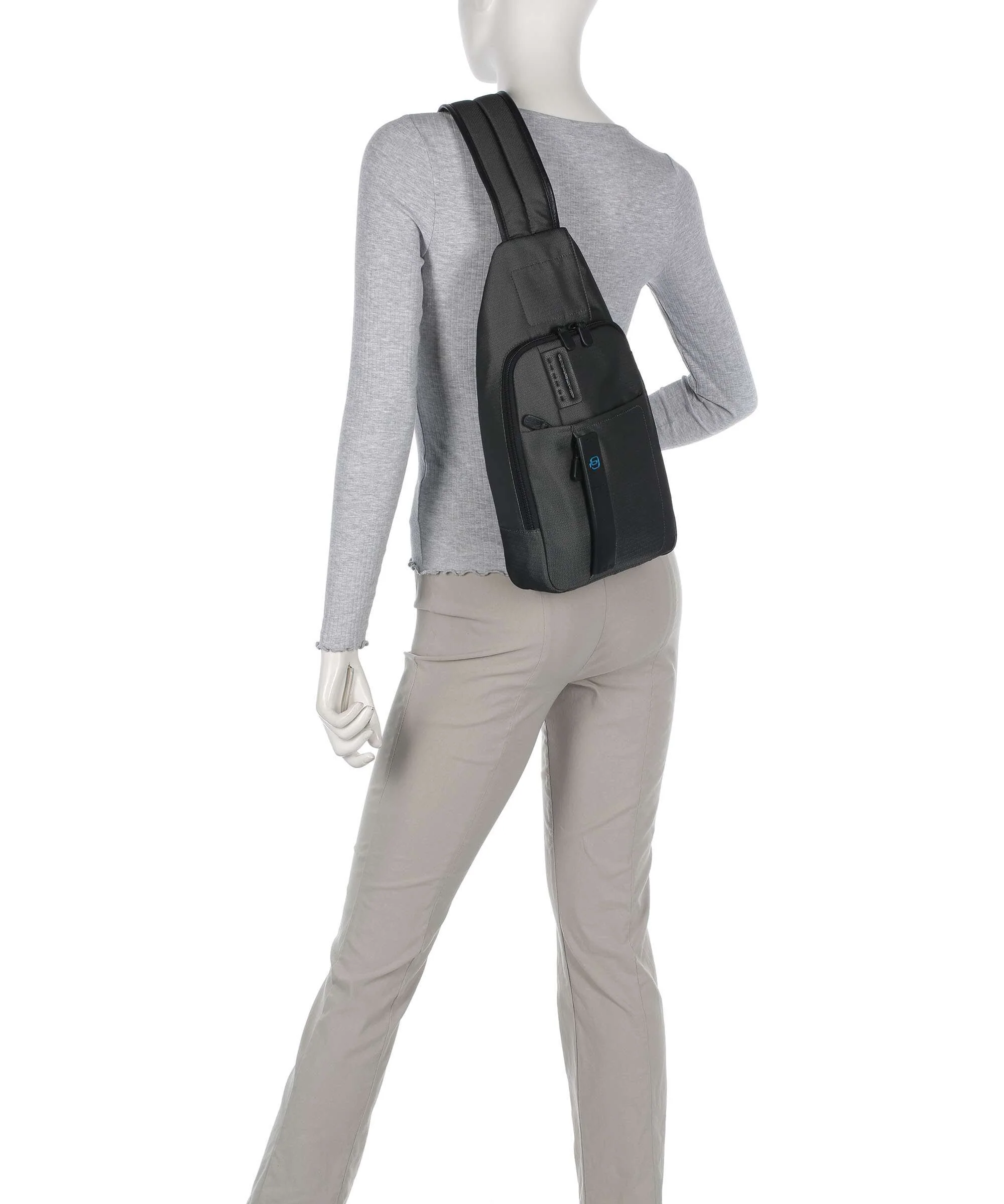 Piquadro P16 Borsa sling grigio - Image 4