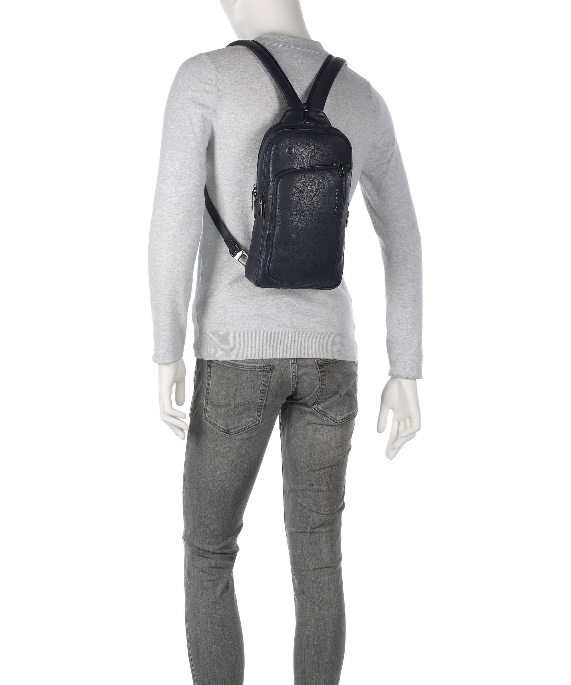 Piquadro S134 Borsa sling blue - Image 4