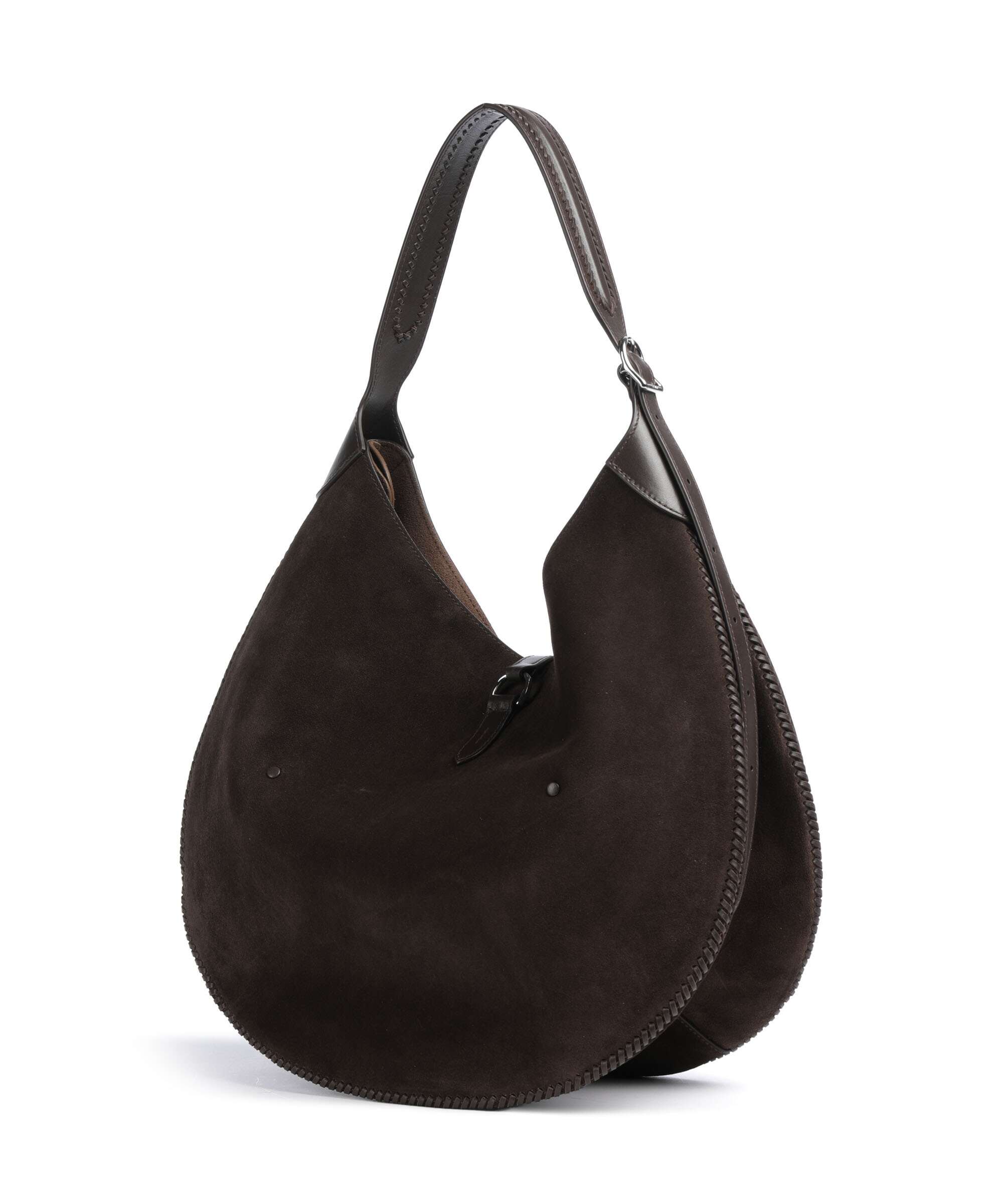 Polo Ralph Lauren ID Collection Medium Borsa hobo chocolate/tobacco - Image 2