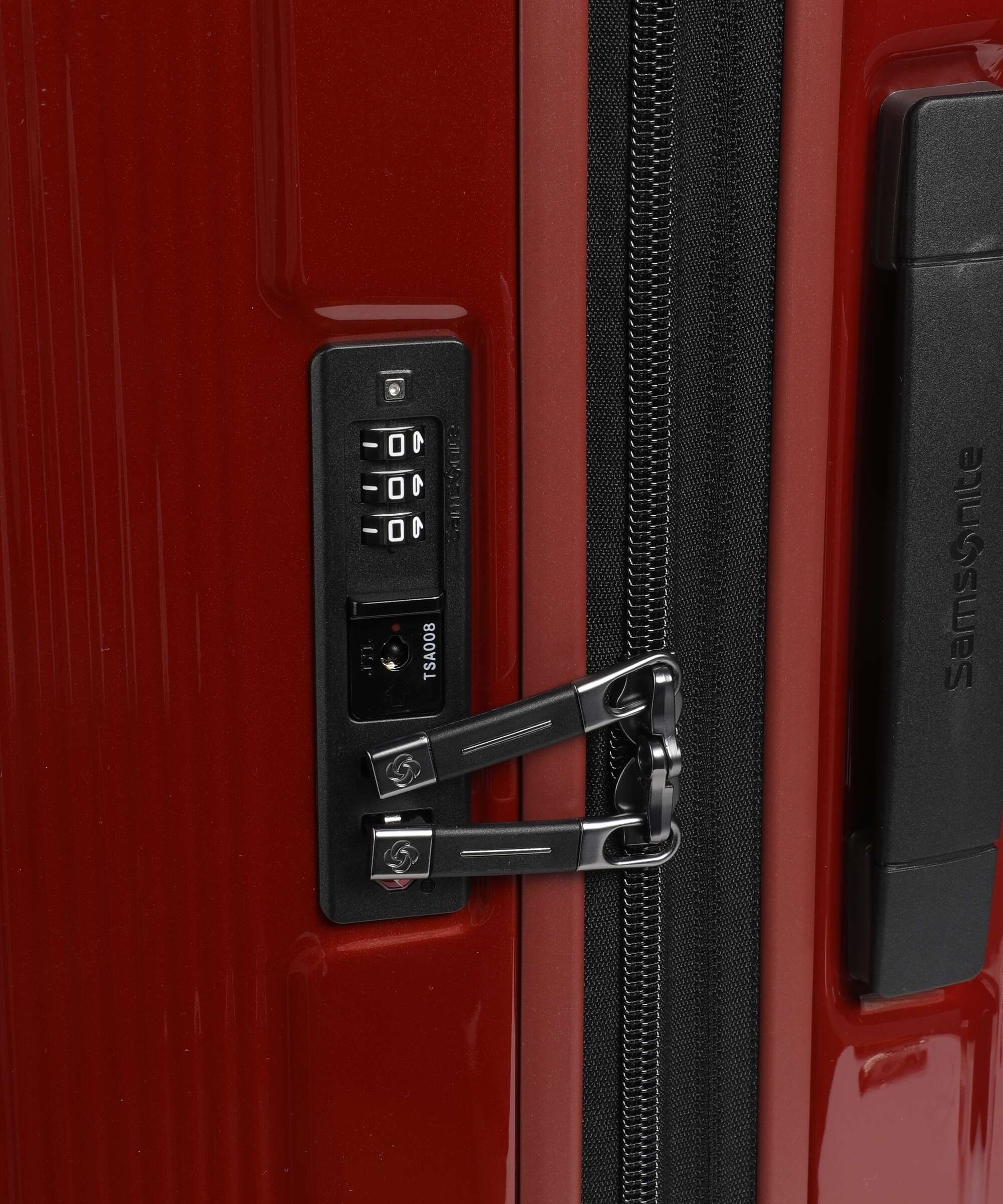 Samsonite Nuon Valigia trolley (4 ruote) metallic red - Image 3