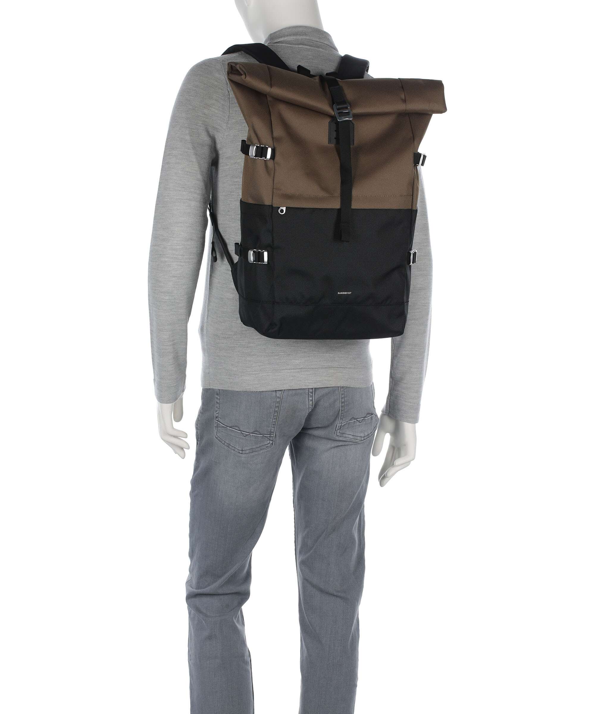 Sandqvist Icon L Zaino roll-top multi olive - Image 3