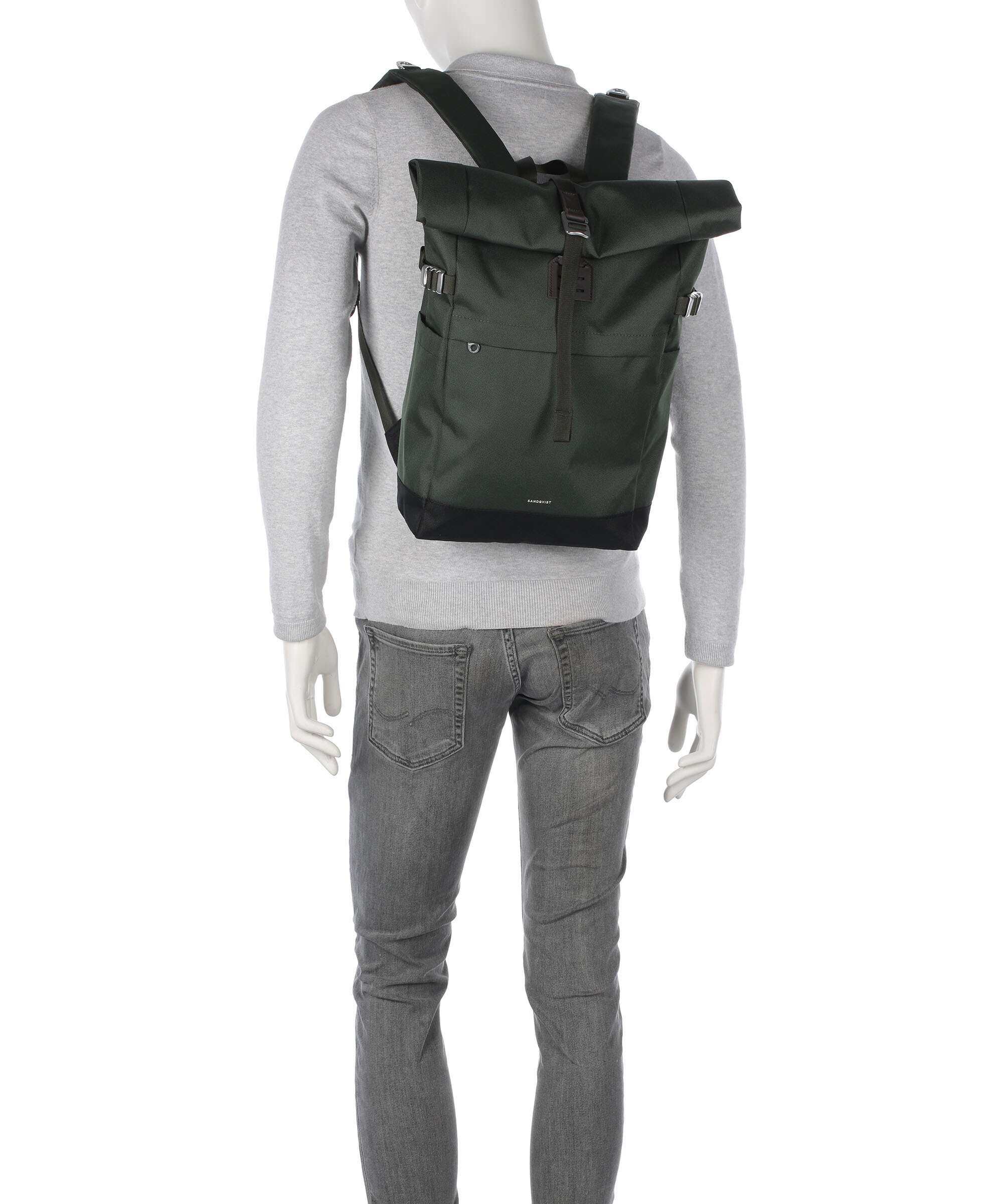 Sandqvist Icon M Zaino roll-top multi olive - Image 4