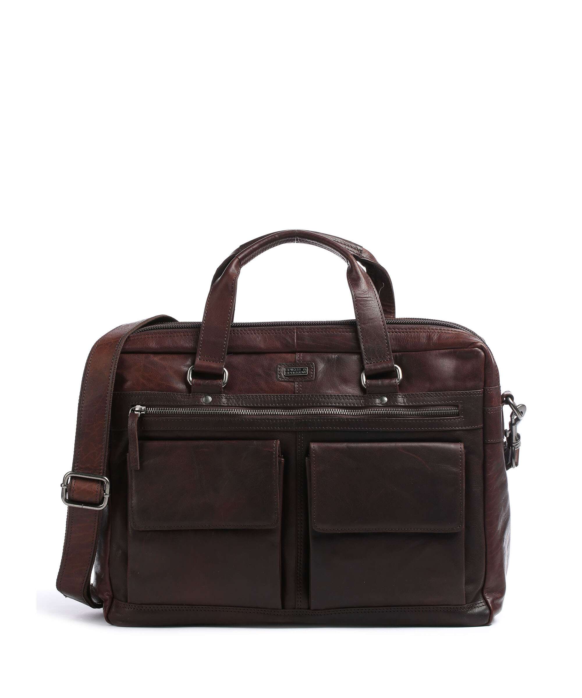 Spikes & Sparrow Bronco Cartella dark brown