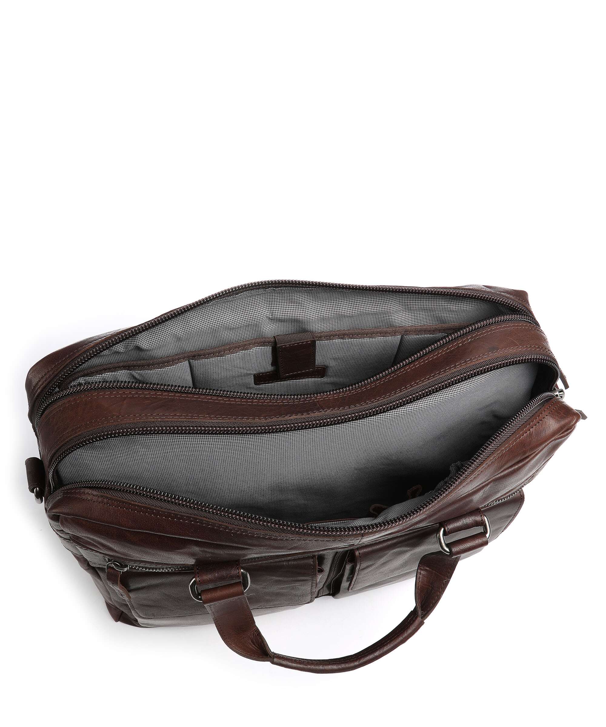 Spikes & Sparrow Bronco Cartella dark brown - Image 5