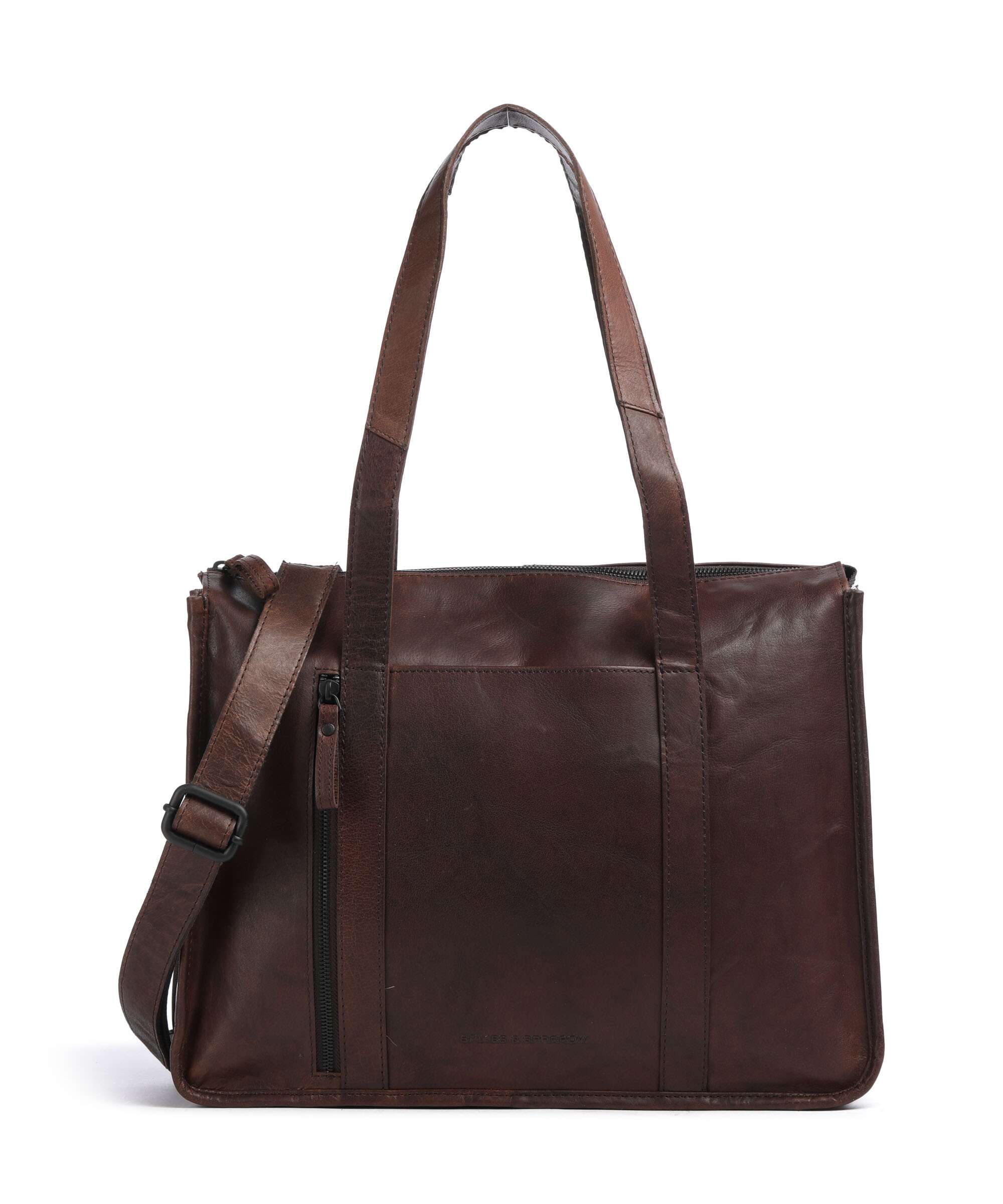 Spikes & Sparrow Bronco Catrenia Borsa shopper dark brown