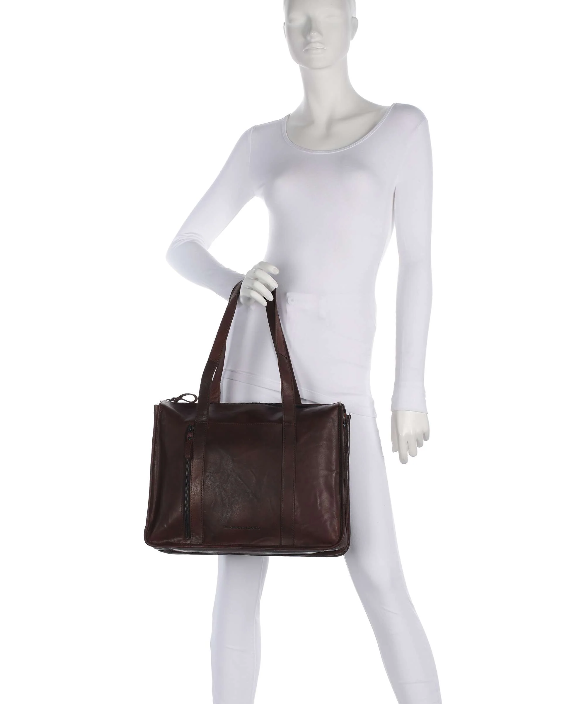 Spikes & Sparrow Bronco Catrenia Borsa shopper dark brown - Image 3