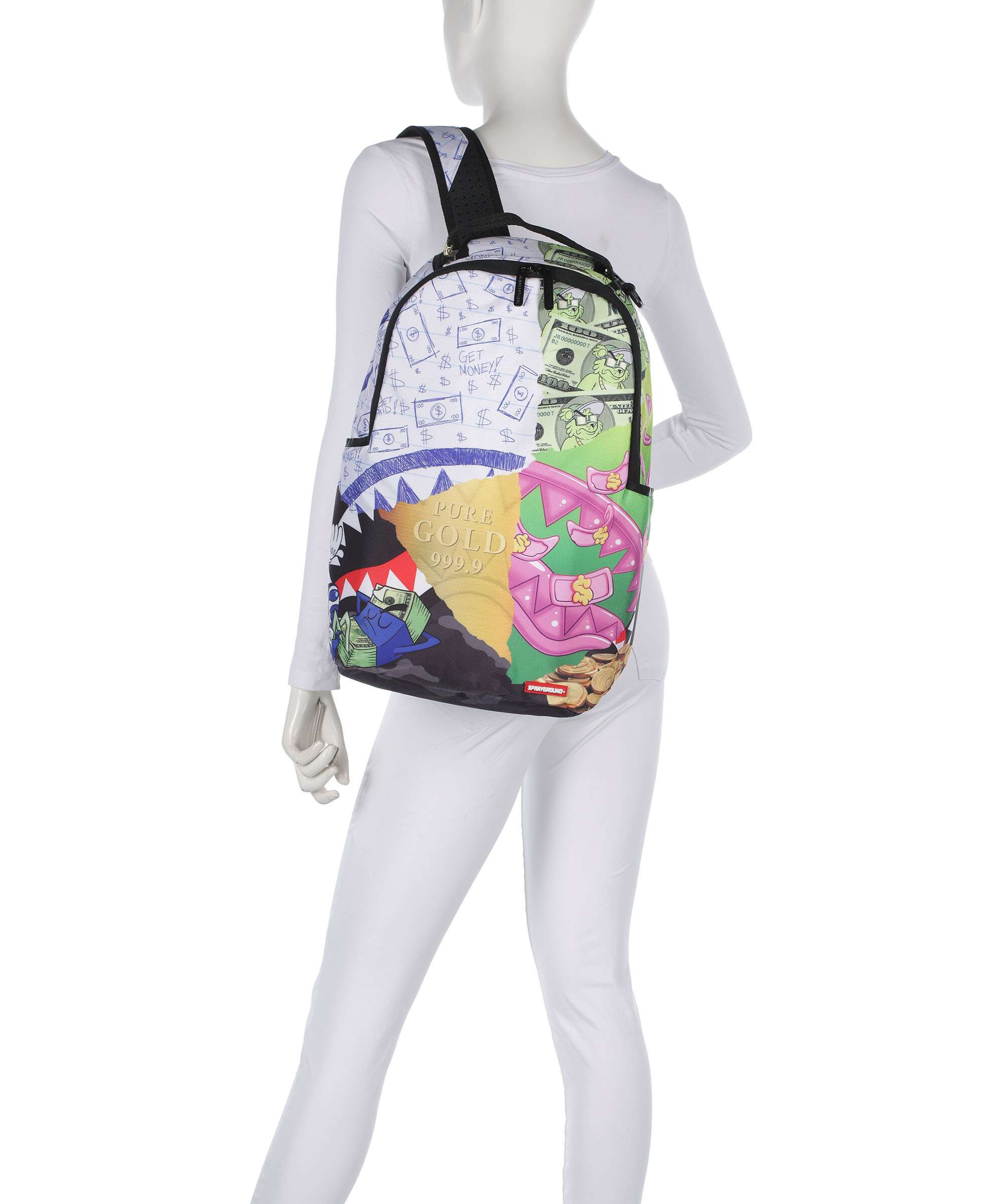 Sprayground Mean Money Collage Zaino multicolour - Image 3