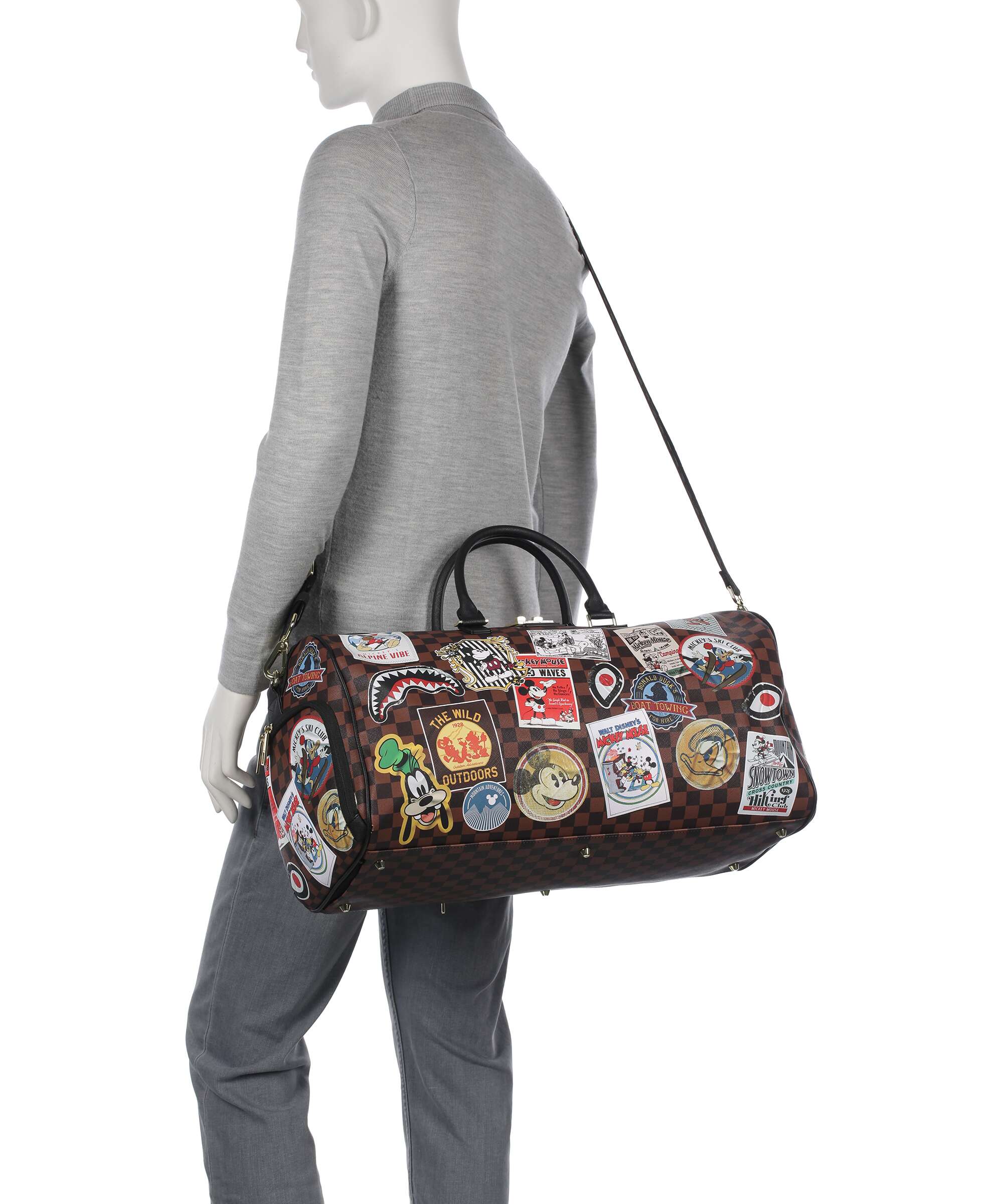 Sprayground Mickey Mouse Global Mogul Borsone da weekend brown - Image 3