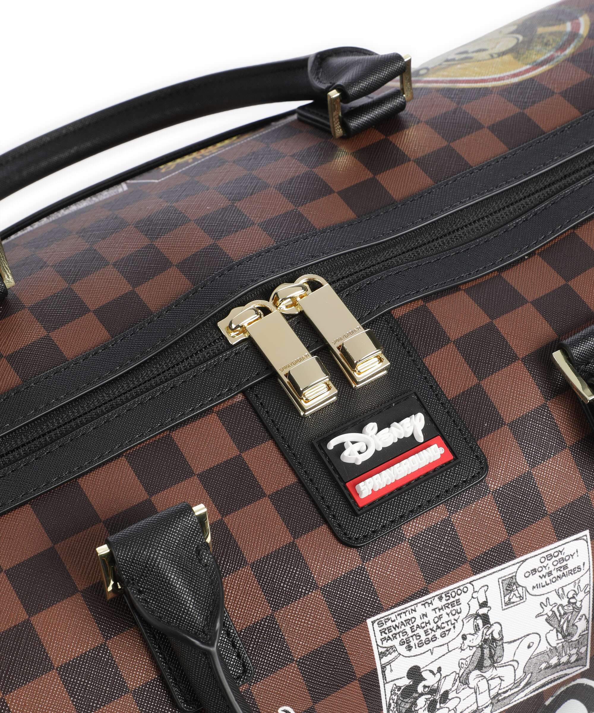 Sprayground Mickey Mouse Global Mogul Borsone da weekend brown - Image 4
