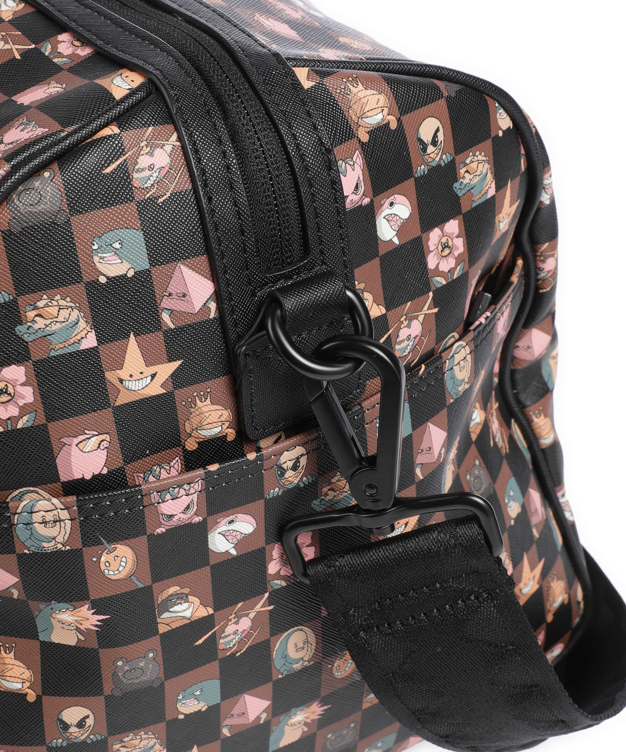 Sprayground Peeking Characters Remix Borsone da weekend brown - Image 4