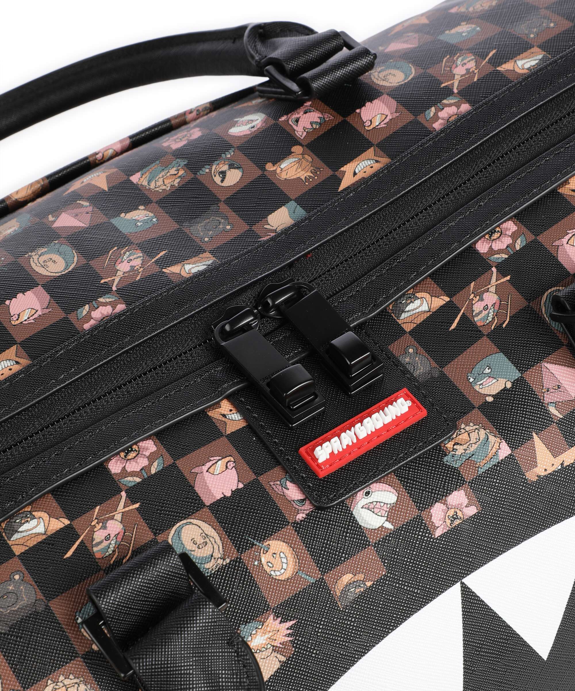 Sprayground Peeking Characters Remix Borsone da weekend brown - Image 5