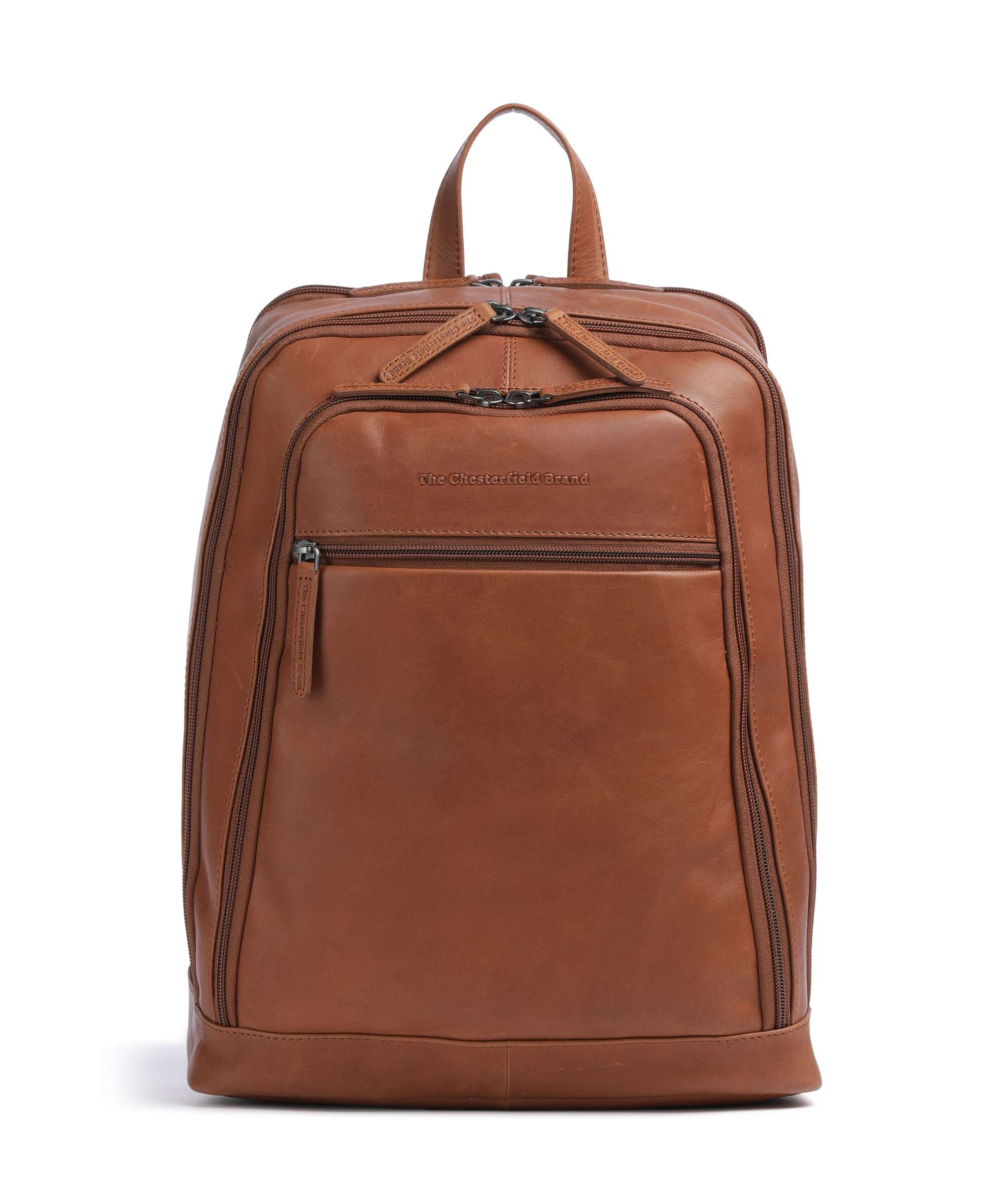 The Chesterfield Brand Cow Wax Pull Up Detroit Zaino cognac