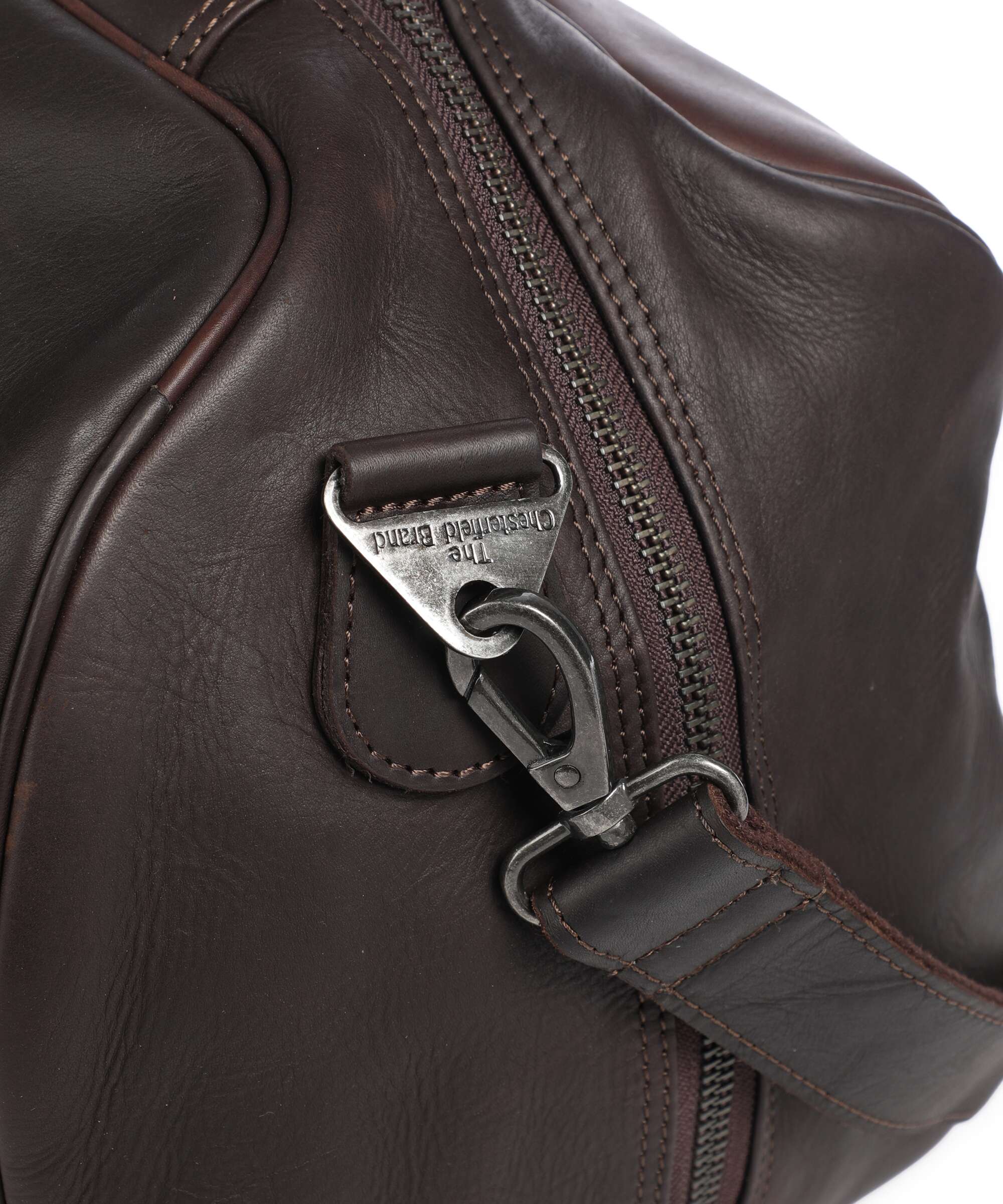 The Chesterfield Brand Wax Pull Up Cow Rivaro Borsone da weekend brown - Image 3