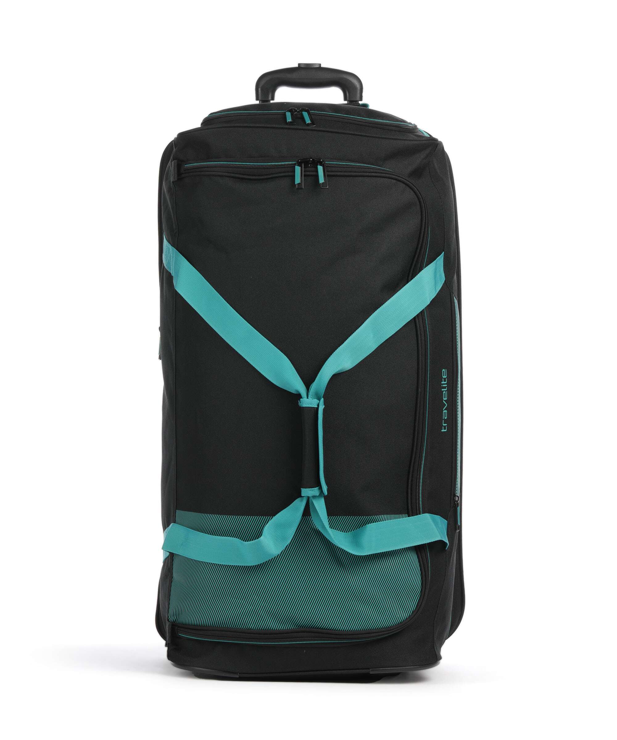 Travelite Basics Borsone trolley schwarz/petrol